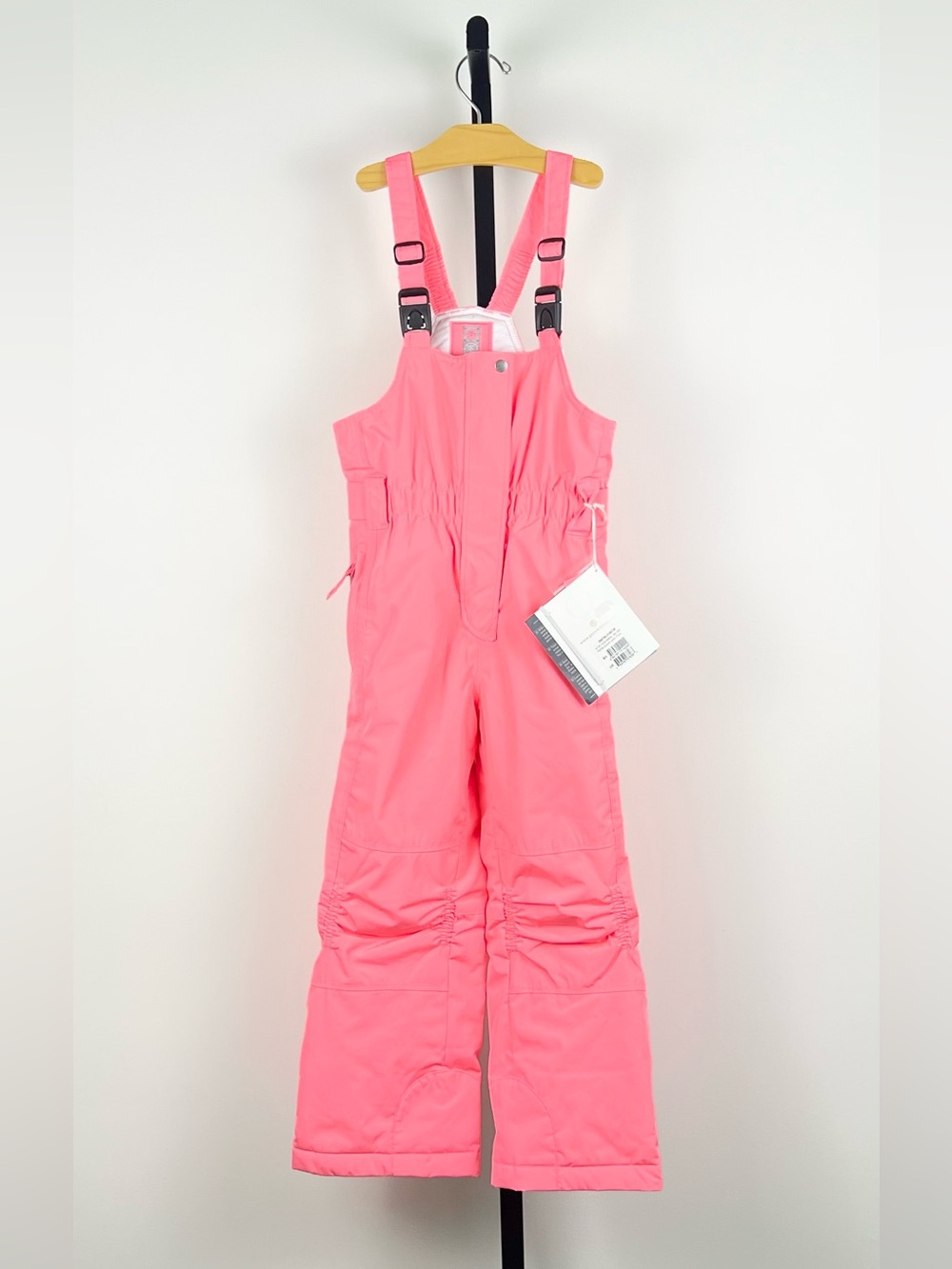 Poivre Blanc Girls Ski Jacket and Overall/Bib Ski Pants Set, Punch Pink, Size 7 - Picture 7 of 14